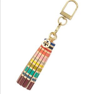 Tory Burch Leather Multi-Colored Tassel Bag Charm (NWT)